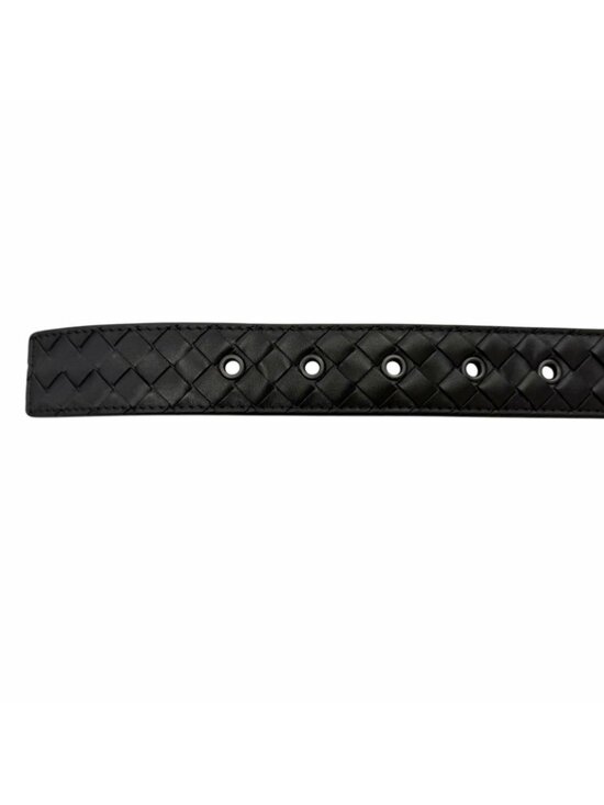 Bottega Veneta Leather Belt Black 80 cm